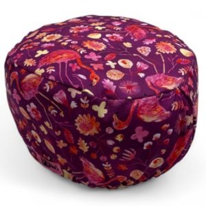 Cuffietta elastico - Fenicotteri e fiori