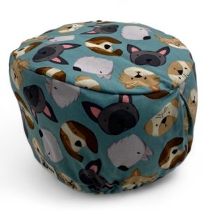 Cuffietta elastico - Cani sfondo petrolio